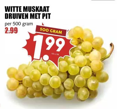 WITTE MUSKAAT DRUIVEN MET PIT