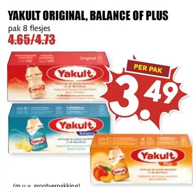YAKULT ORIGINAL, BALANCE OF PLUS