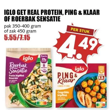 Real - IGLO GET REAL PROTEIN, PING & KLAAR OF ROERBAK SENSATIE