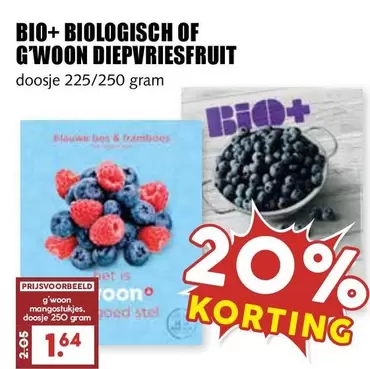 Bio - BIO+ BIOLOGISCH OF G'WOON DIEPVRIESFRUIT