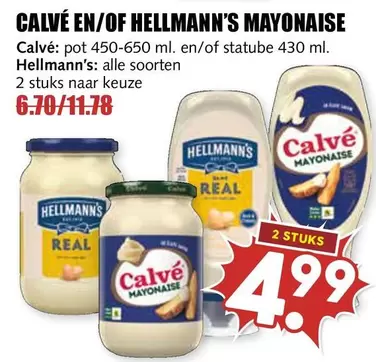Real - Calvé en/of Hellmann's Mayonaise