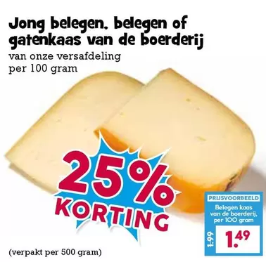 De - Jong belegen, belegen of gatenkaas