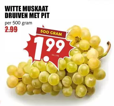 WITTE MUSKAAT DRUIVEN MET PIT