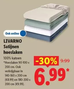 Satijnen hoeslaken