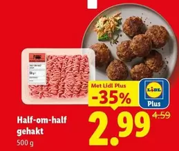 Half-om-half gehakt
