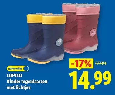 Kinder - regenlaarzen met lichtjes