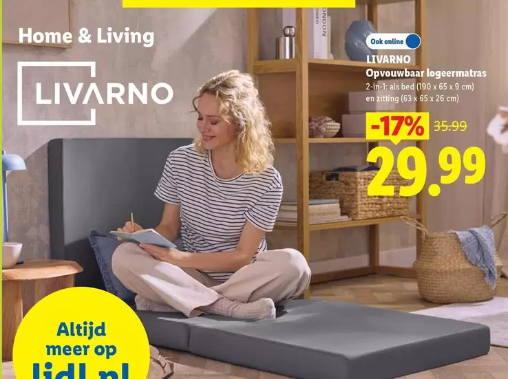 Op - Vouwbaar Logeermatras