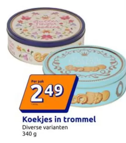 Koekjes in trommel