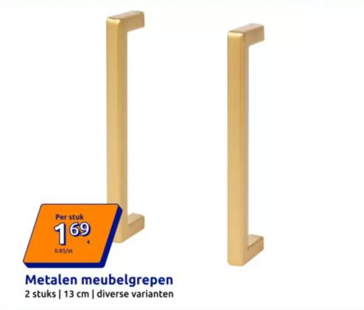Metalen meubelgrepen