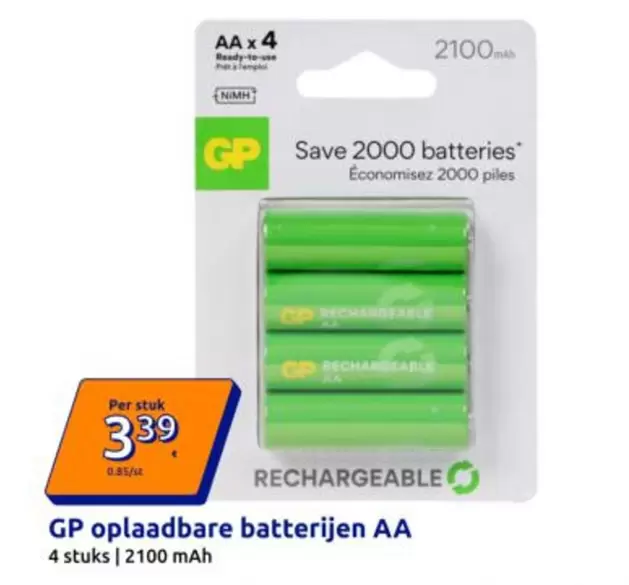 oplaadbare batterijen AA
