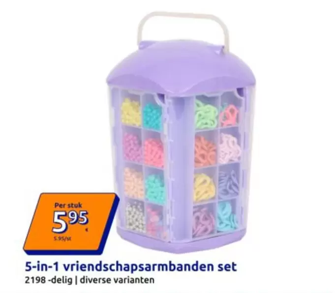 5-in-1 vriendschapsarmbanden set 2198 -delig | diverse varianten