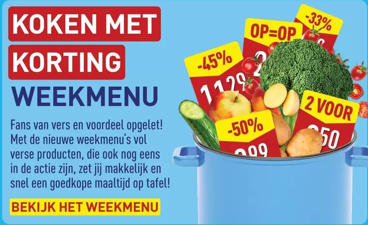 De - Weekmenu