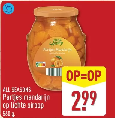 Op - Partjes mandarijn op lichte siroop