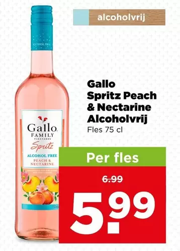 Gallo Spritz Peach & Nectarine Alcoholvrij