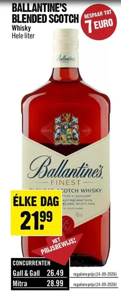 Euro - BLENDED SCOTCH Whisky Hele liter