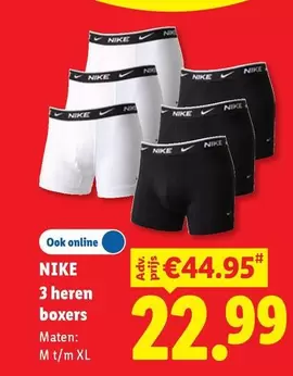 Nike - 3 heren boxers