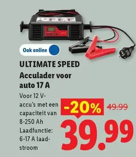 Speed - Acculader voor auto 17 A