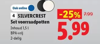 Set voorraadpotten