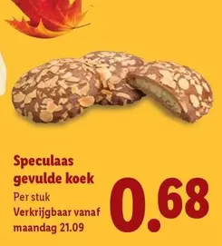 Speculaas gevulde koek
