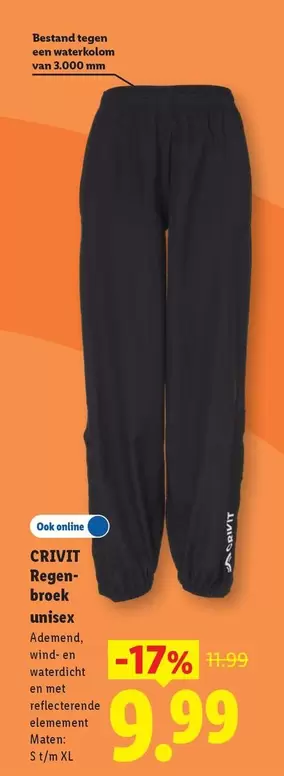 MM - Regenbroek unisex