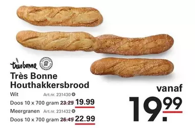 Houthakkersbrood Wit Art.nr. 231430