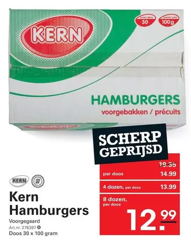 Hamburgers voorgebakken / précuits
