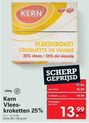 De - Kern Vlees-kroketten 25%