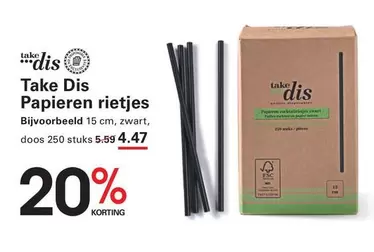 Papieren rietjes