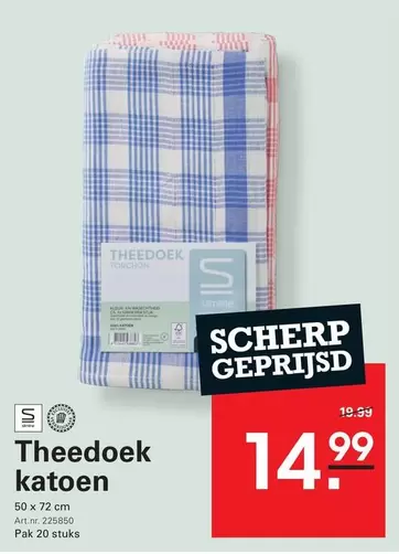 Theedoek katoen