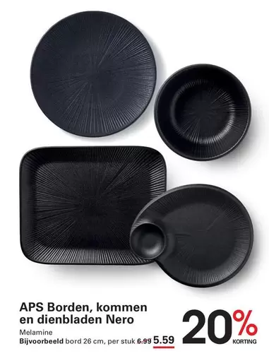 Borden, kommen en dienbladen
