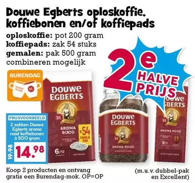 Douwe Egberts - oploskoffie, koffiebonen en/of koffiepads