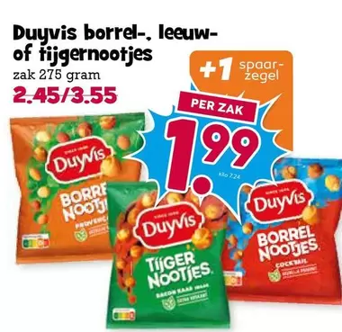 borrel-, leeuw- of tijgernootjes