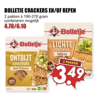 BOLLETJE CRACKERS EN/OF REPEN
