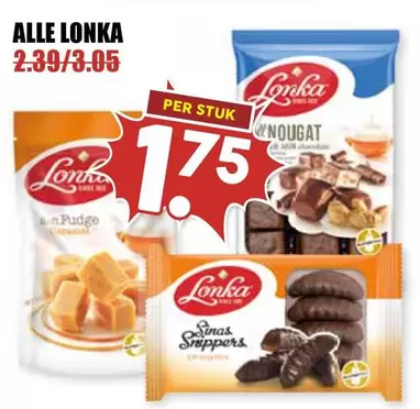 Lonka Fudge, Nougat, Sinas Slippers