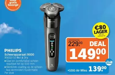 Philips - Scheerapparaat i9000 X9002/10 Wet & Dry