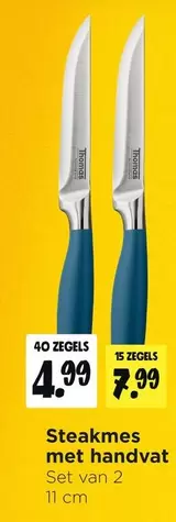 Steakmes met handvat Set van 2