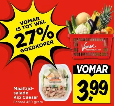 Maaltijd-salade Kip Caesar