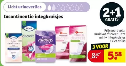 Tena - Incontinentie inlegkruisjes