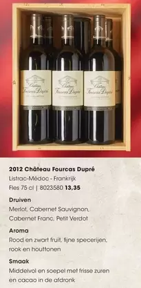 De - 2012 Château Fourcas Dupré