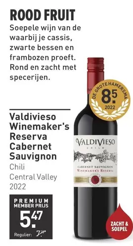 De - Valdivieso Winemaker's Reserva Cabernet Sauvignon Chili