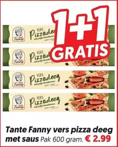 Vers Pizza Deeg Met Saus