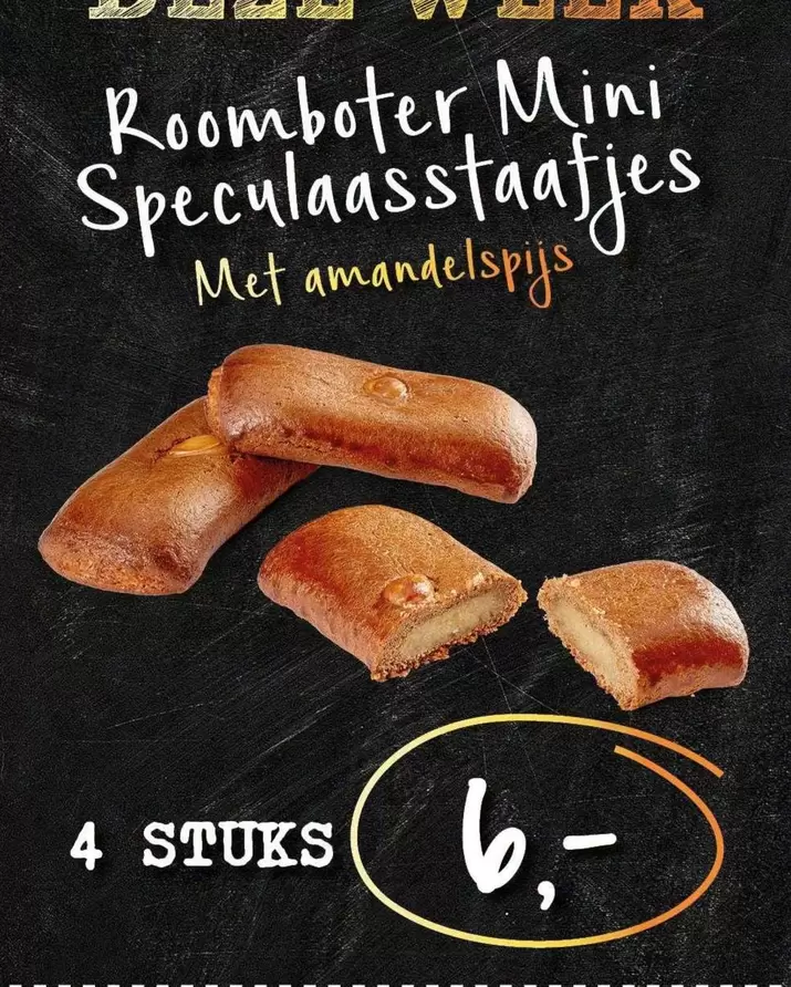 Roomboter Mini Speculaasstaafjes