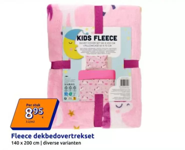 KIDS FLEECE DUVET COVER SET