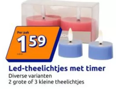 Led-theelichtjes met timer