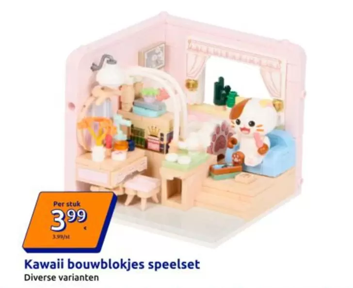 Kawaii -  bouwblokjes speelset