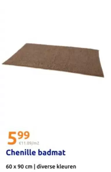 Chenille badmat