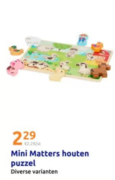 Mini Matters houten puzzel