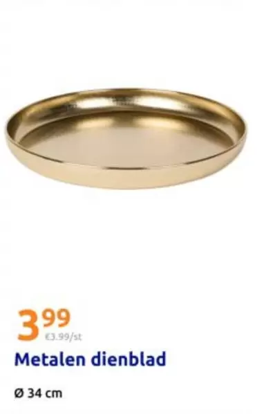 Metalen dienblad