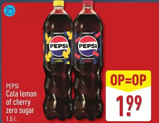 pepsi - Cola lemon of cherry zero sugar
