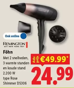 Remington - Föhn type Rose Shimmer D5306